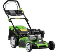 Loops 51Cm 171Cc 4-Stroke Petrol Lawnmower - Hand-Propelled Manual Grass Cutter Mower