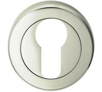 51mm Euro Profile Escutcheon Chamfered Edge Concealed Fix Polished Nickel