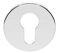 51mm Euro Profile Round Escutcheon 8mm Depth Concealed Fix Polished Chrome