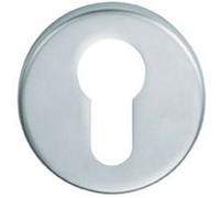 Loops 51mm Euro Profile Round Escutcheon 8mm Depth Concealed Fix Satin Chrome Loops Multicolor