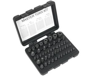 Loops 52pc TRX SECURITY Master Set Sockets & Bits - 1/4" 3/8" 1/2" Drive Male & Female Loops Multicolor