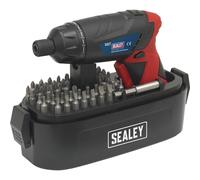Loops 53 PACK 3.6V Cordless Screwdriver Set - 1.3Ah Lithium-ion Battery - LED Torch Loops Multicolor