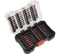 Loops 55 Piece Impact Grade Power Tool Bit Set - S2 Steel Bits - Plastic Storage Case in Metallics Loops Metallics