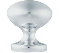 Loops 57mm Octagonal Centre Door Knob Victorian Satin Chrome Outdoor Front Handle