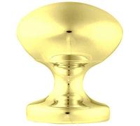 Loops 57mm Traditional Centre Front Door Knob Victorian Polished Brass Outdoor Handle