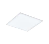 Loops 595mm Modern Sleek Ceiling Light White Slim Square Low Profile 33W LED 4000K Loops White
