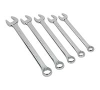 Loops 5pc LARGE Combination Spanner Set - 22mm to 32mm - 12 Point Ring & Open Wrench Loops Multicolor