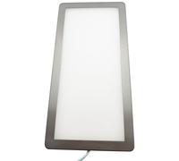 (5 Lights & Driver) BRUSHED NICKEL Slim Under Cabinet Light & Driver - Warm White Diffused LED