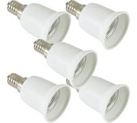 Loops 5x Light Bulb Adapter E14 Mini Edison to E27 Screw Type SES Converter Fitting Loops Multicolor