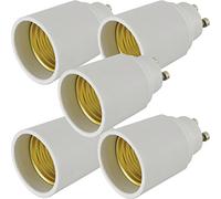 Loops 5x Light Bulb Adapter - GU10 Bayonet Male to E27 Edison Socket-Converter 60W LED