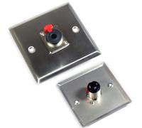 6.35mm 1/4" Stereo Female Wall Face Plate Outlet Module Jack Socket TRS Solder