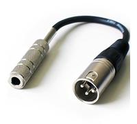 6.35mm 1/4" Mono Female Jack to XLR 3 Pin Male Adapter Cable Lead PA Mic Amp