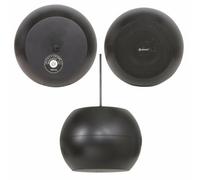 Loops 6.5" 30W Black Hanging Suspended Pendant Ceiling Speaker 100V & 8Ohm Background