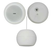 Loops 6.5" 30w White Hanging Suspended Pendant Ceiling Speaker 100v & 8ohm Background