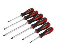 Loops 6 PACK Hammer Through Screwdriver Set - Hardened Steel Hammer Strike Chisel Caps in Metallics Loops Metallics