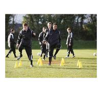 Loops 6 Pack Mini Agility Hurdle Set Adjustable Height Football Sports Training Drill