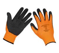 Loops 6 Pairs Foam Latex Work Gloves - Superior Grip Latex Coating - Xl - Wet & Dry