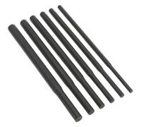 6 Piece Heavy Duty Parallel Pin Punch Set - Hardened & Tempered - 350mm - Metric