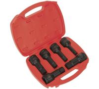 Loops 6 Piece Impact Hex Socket Bit Set - 3/4" Square Drive - Chromoly Steel in Metallics Loops Metallics