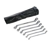 6 Piece Offset Ring Spanners 6mm 17mm Pac k Bi hexagonal DIY Tool