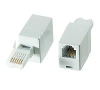 Loops 6 Pin BT Plug to RJ11 Female Socket Converter Adapter - Fax Modem Router Telephone
