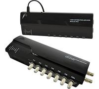 Loops 6 Way TV Aerial Distribution Amplifier-4G Amp Splitter Booster F-type Coaxial DC