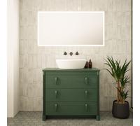 Loops 600 x 1150mm IP44 LED Bathroom Mirror & Demister - Tunable White Diffused Border Loops White