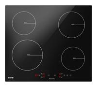 Loops 60Cm 2800W 4 Zone Induction Cooktop - Black Glass Touch Control