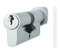 Loops 60mm EURO Cylinder & Thumbturn Lock Keyed to Differ 5 Pin Satin Chrome Door