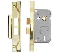 Loops 64mm Residential Standard Profile Rebated Sashlock - Satin Nickel Bs En 12209