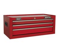 670 x 315 x 255mm RED 3 Drawer MID-BOX Tool Chest Lockable Storage Unit Cabinet