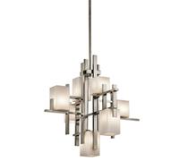 Elegant 7 Bulb Classic Pewter Chandelier Pendant Light With Led G9 3.5W Bulbs