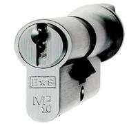 Loops 70mm Euro Cylinder & Thumbturn Lock Keyed to Differ 10 Pin Polished Chrome Loops Multicolor
