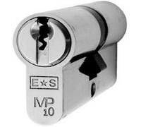 Loops 70mm Euro Double Cylinder Lock - 10 Pin Polished Chrome Keyed Alike Door Barrel