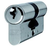 Loops 70mm Euro Double Cylinder Lock - 5 Pin Nickel Plated Contract Door Key Barrel