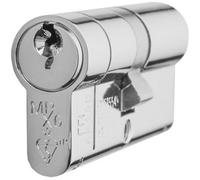 Loops 70mm Euro Double Cylinder Lock 6 Pin Polished Chrome Fir Door Key Barrel