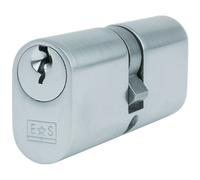 Loops 70mm OVAL Double Cylinder Lock Keyed to Differ 5 Pin Satin Chrome Door Loops Multicolor