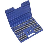 Loops 74pc TRX-Star SECURITY / Hex / Spline / Ribe Socket Bit Set - 3/8" 1/2" Sq Drive Loops Multicolor