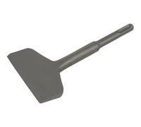 Loops 75 x 165mm Wide Cranked Impact Chisel - SDS Plus Shank - Demolition Hammer in Metallics Loops Metallics