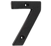 Loops 75mm Matt Black Door Numeral - Number 7 Premium Quality Wall House Sign