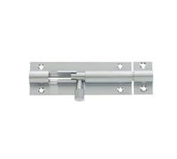 Loops 75X25mm Satin Chrome Brass Straight Barrel Bolts For Secure Locking - Door Bolt