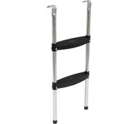 Loops 76Cm Height 2 Tread Trampoline Ladder Steps - Frame Hanging Wide Grip Step 100Kg