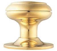 Loops 76mm Large Centre Door Knob Stainless Brass Outdoor External Front Door Handle