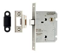 Loops 76mm Residential Contract Upright Latch Square Forend Nickel Plated in Metallics Loops Metallics