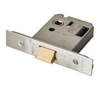 Loops 76mm Reversible Flat Latch - Satin Stainless Steel - Square Forend Internal Door