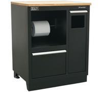 Loops 775mm Heavy Duty Multifunction Modular Floor Cabinet - Steel Construction in Metallics Loops Metallics