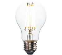 Loops 7W E27 LED Vintage Filament GLS Bulb - Warm White - Dimmable Clear Glass Lamp Loops White