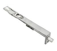 Loops 8 Inch Lever Action Flush Bolt Square Forend 204mm X 20mm Bright Steel