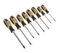 Loops 8 PACK TRX Star Screwdriver Set - Comfort Grip Handle - T8 to T40 Magnetic Tips Loops Multicolor