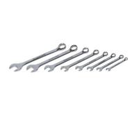 Loops 8 Piece Combination Whitworth Spanner Set 1/8" 9/16 Inch Chrome Ratchet Tool Loops Multicolor